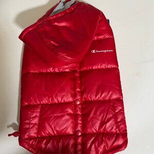 Champion Pet Puffer Jacket - NWT - Size L; Red